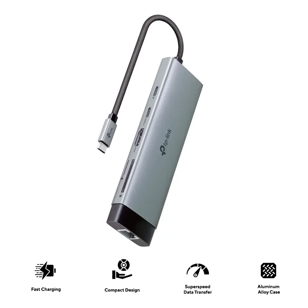 Hub USB-C TP-Link 9 En 1 UH9120C HDMI/ETH/SD/USB/USB-C