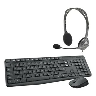 Combo Logitech MK235 + Auricular H390 Negro
