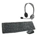Combo Logitech MK235 + Auricular H390 Negro