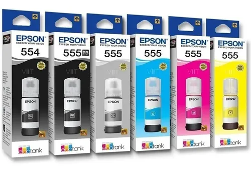 Combo Epson 555 Colores/ 554 negro 