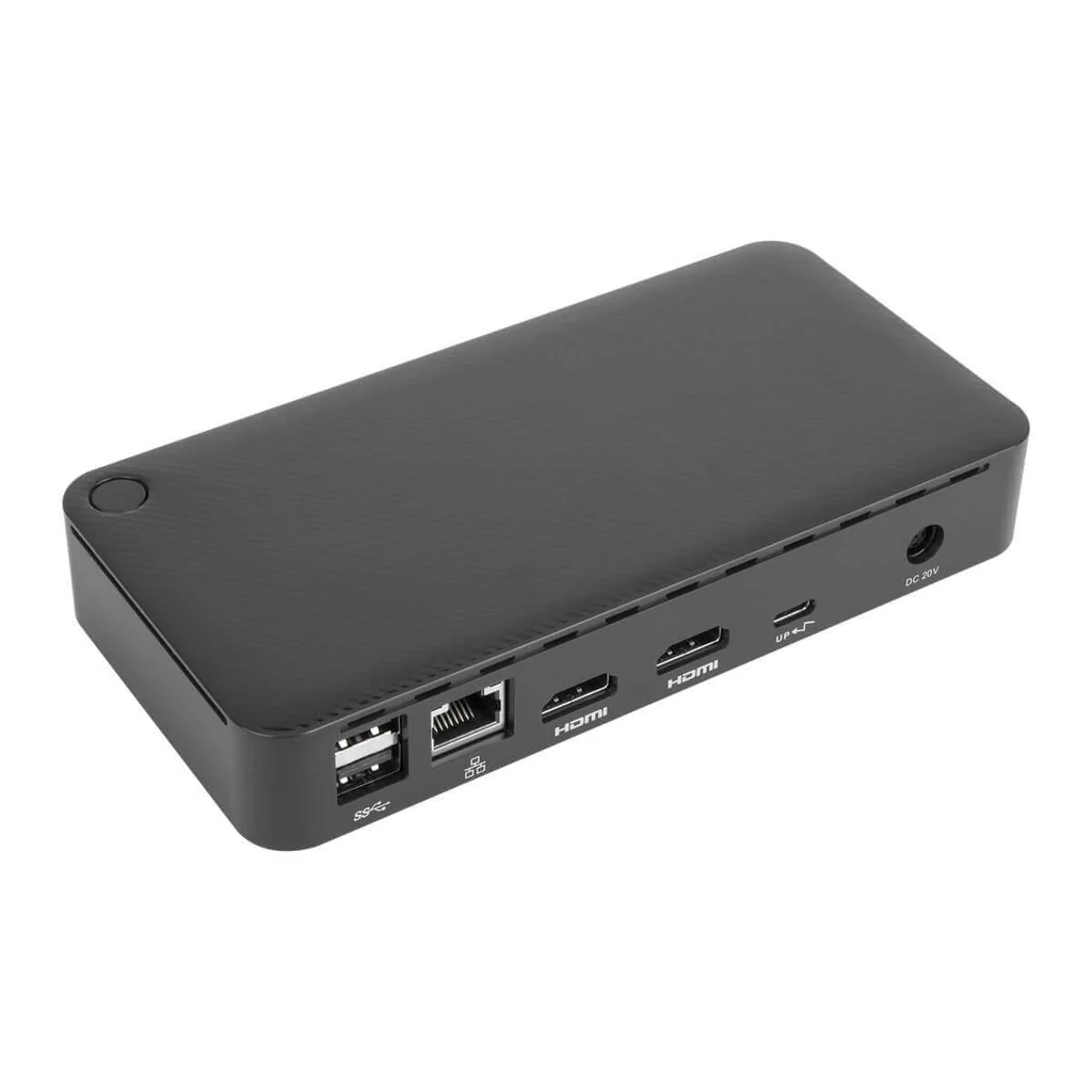 Docking Universal 2 Puertos USB-C 3 Puertos USB-A DV4K De 65W 2 HDMI RJ-45 JACK 3.5mm  