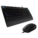 Combo Logitech Gamer Prodigy Rgb: Teclado G213 + Mouse G203 Negro
