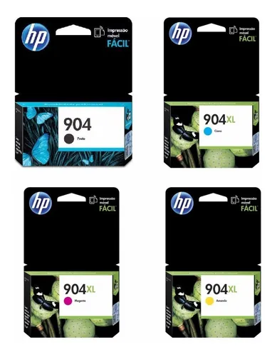 Combo HP 904 Negro x2 + 904XL Colores