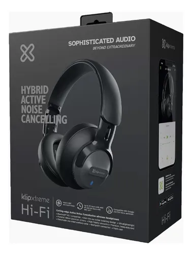 Auriculares KlipXtreme HiFi KNH-750GR Wireless Negro