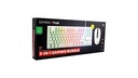 Combo 3 en 1 Mouse Felox + Pad + Teclado TKL Thado Trust GXT 794W