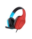 Auricular Trust GXT 416S Zirox Gaming Color Celeste y Rojo