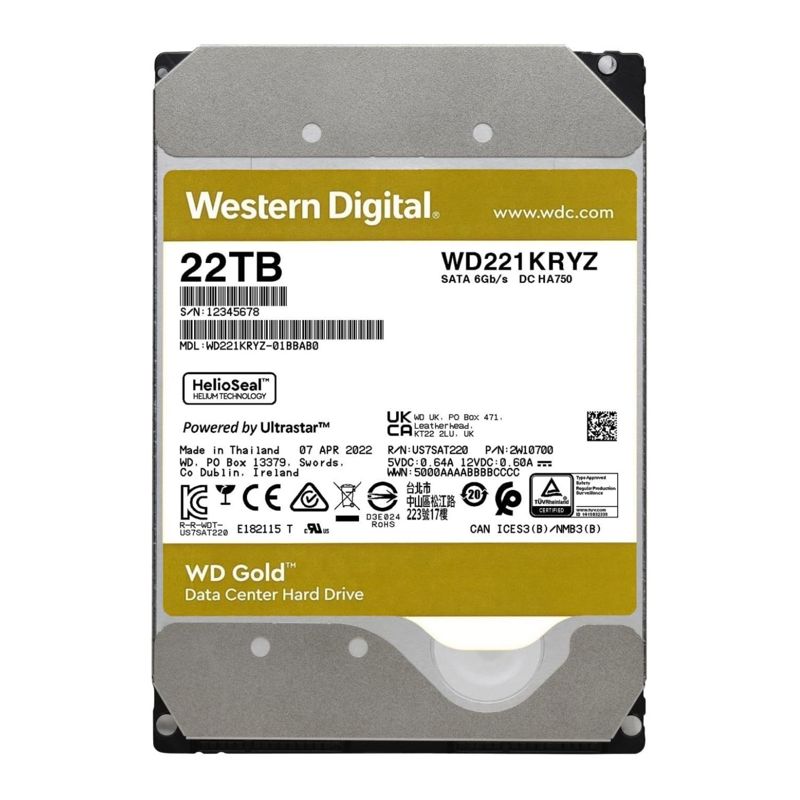 Disco Duro Interno Gold 22TB DH964WDC43