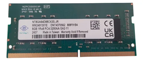 RAM NANYA DDR4 8GB  3200MHZ OEM 