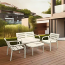 JUEGO DE LIVING ESTILO LIBRE MODELO, COLOR BEIGE