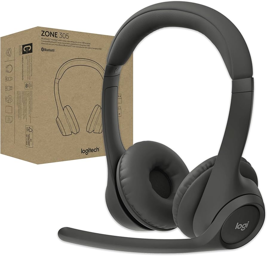 Headset Bluetooth Logitech Zone 305 Graphite 
