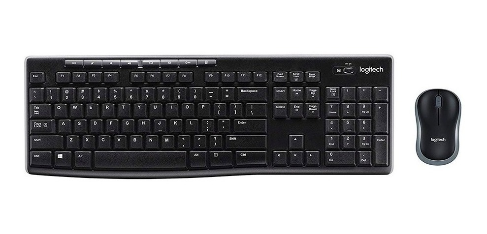 Teclado+Mouse Logitech Wir MK270 Blk 920-004432