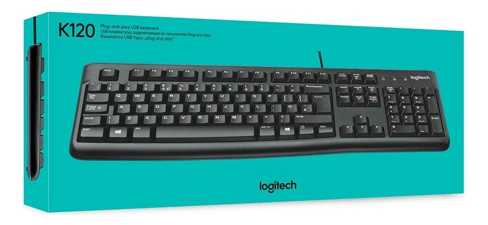 Teclado Logitech K120 Black 920-004422