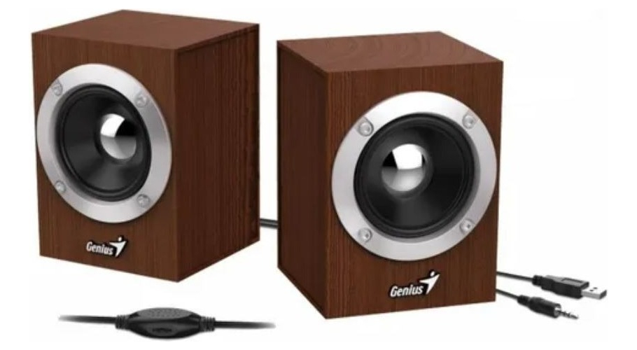 Parlante Genius SP-HF280 6W USB WOOD