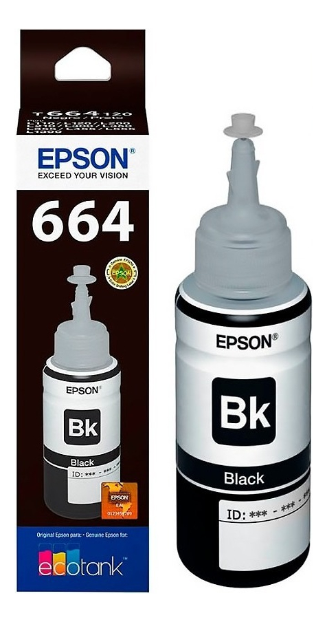 Tinta Epson 664 Negro Original T664120