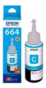 Tinta Epson 664 Cian Original T664220
