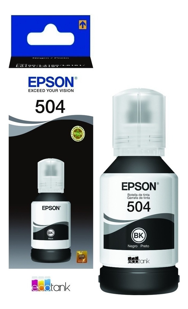Tinta Epson 504 Negra T504120 Original