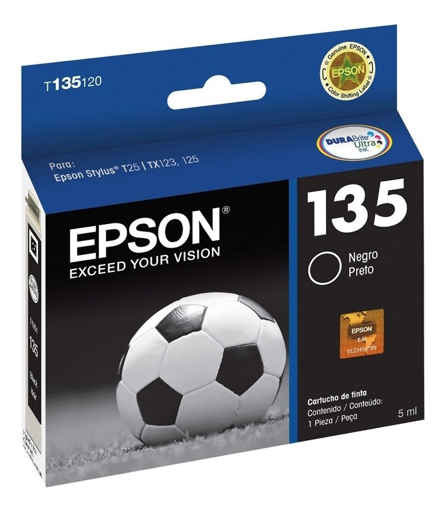Cartucho Epson 135 Negro T135 Original