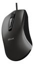 Mouse Trust Carve Óptico Negro C/Cable