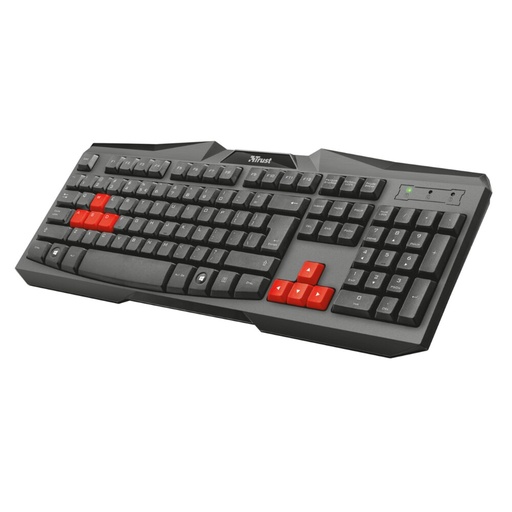 [8713439219586] Teclado Gamer Trust Ziva Qwerty Español España Color Negro Con Luz