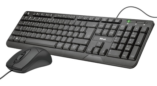 [8713439232707] Combo Kit Teclado + Mouse Trust Ziva Cable Usb Multimedia