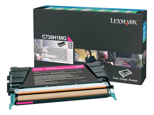 [734646148801] Toner Lexmark C736 X736 X738 Magenta C736h1mg Original