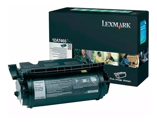 [734646118149] Toner Lexmark 12A7465 Negro Original