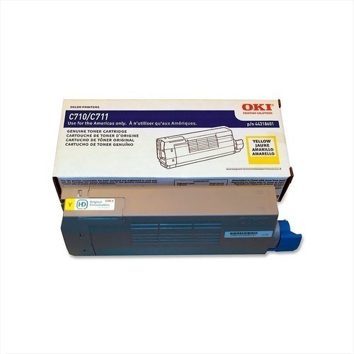 [051851356587] Toner Oki C710 C711 44318601 Amarillo Original