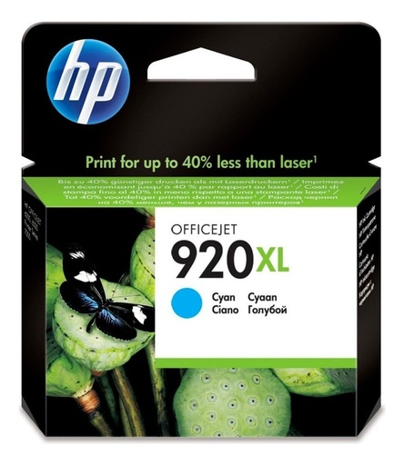 [884420772422] Cartucho Hp 920XL Cian CD972AL