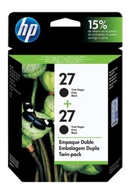 [882780883031] Cartucho Hp 27 Twin Pack Negro C9322FL