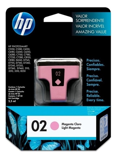 [829160902289] Cartucho Hp 02 Magenta Claro C8775WL