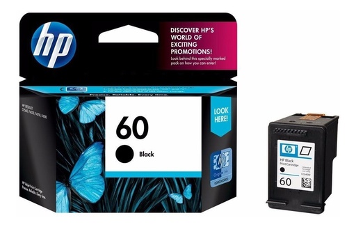 [883585983179] Cartucho Hp 60 Negro CC640WL