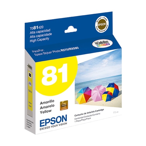 [010343860810] Cartucho Epson 81N Amarillo Original