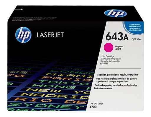 [829160493909] Toner Hp 643a Magenta Original q5953a
