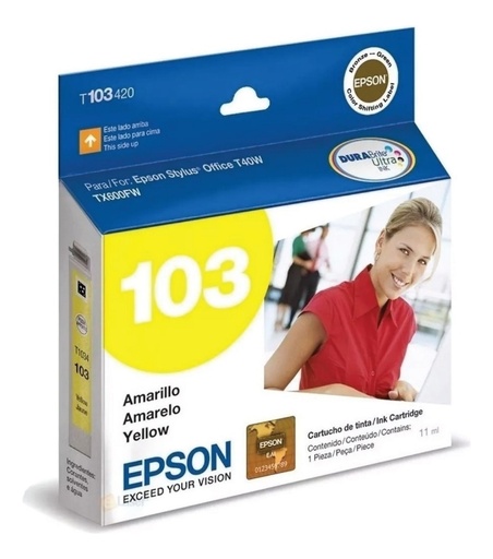 [10343868878] Cartucho Epson 103 Amarillo Original