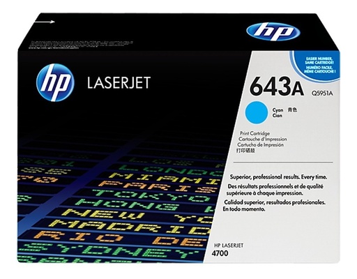 [829160493886] Toner Hp 643a Cian Q5951A Original