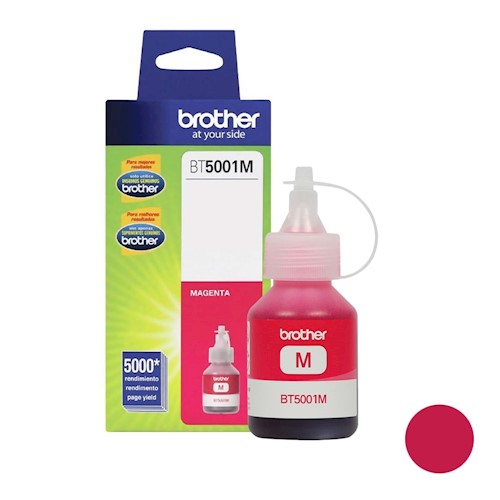[12502641025] Tinta Brother BT5001M Magenta 5000 Paginas