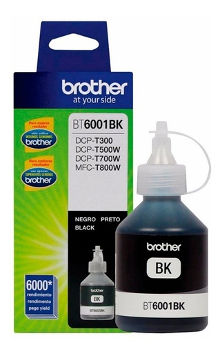 [012502641001] Tinta Brother BT6001BK Negra 6000 Paginas