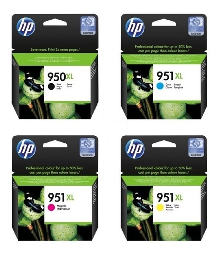[ComboHp950XL] Combo Cartuchos Hp 950XL + 951XL Original