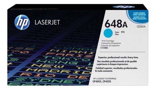 [884420186847] Toner Hp 648A Cian CE261A Original