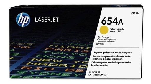 [886112501198] Toner Hp 654A Amarillo CF332A Original