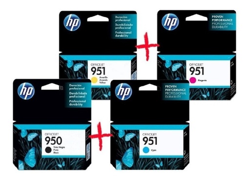[combo950/951] Combo HP 950 Negro y 951 Color Original