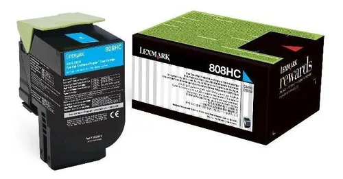 [734646477925] Toner Lexmark 808HC 80C8HC0 Cyan Original