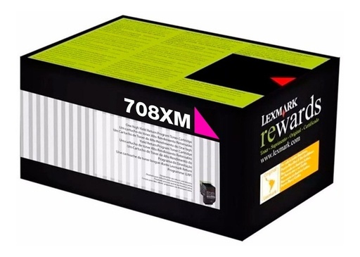 [734646436991] Toner Lexmark 708XM Magenta 70C8XM0 Original
