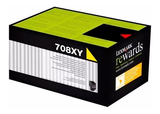 [734646437028] Toner Lexmark 708XY Amarillo 70C8XY0 Original