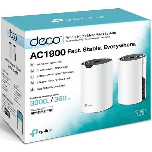 [6935364073039] TP Link Mesh Deco S7 AC1900 2 Pack