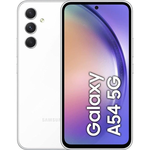 [8806095048697] Celular Samsung Galaxy A54 128GB Almacenamiento 8GB Ram Blanco SM-A546EZWFARO