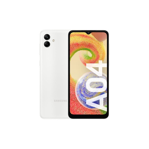 [8806094441659] Celular Samsung Galaxy 04 64GB Almacenamiento 4GB Ram Blanco SM-A045MZWEARO