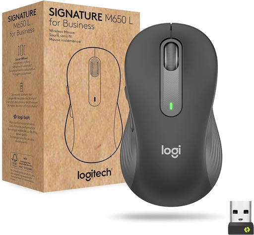 [097855167989] Logitech Mouse M650 L Grafito Business Wireless