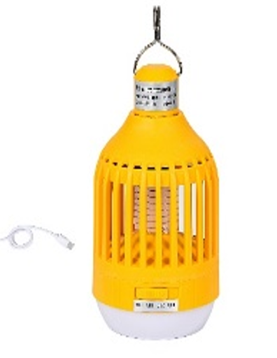 [7791234000035] Luz Led OFF Mata Mosquito Campamento Recargable color amarillo