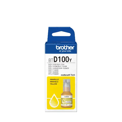 [012502676782] Tinta Brother BTD100Y Amarillo 5000 Paginas